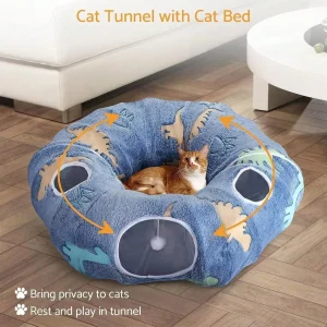 3 in 1 Cat Tunnel Foldable Storage